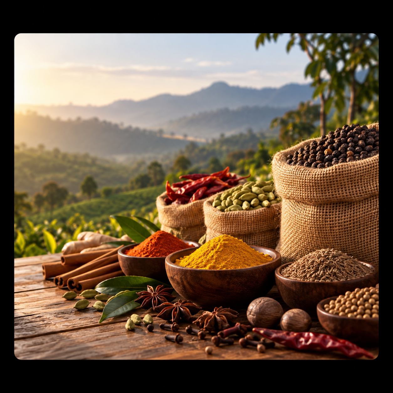 Spice packaging warehouse prepared for export